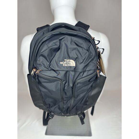 North Face Womens Surge Luxe Backpack Black/Rose Gold Flexvent 31L New With Tags - Picture 1 of 13